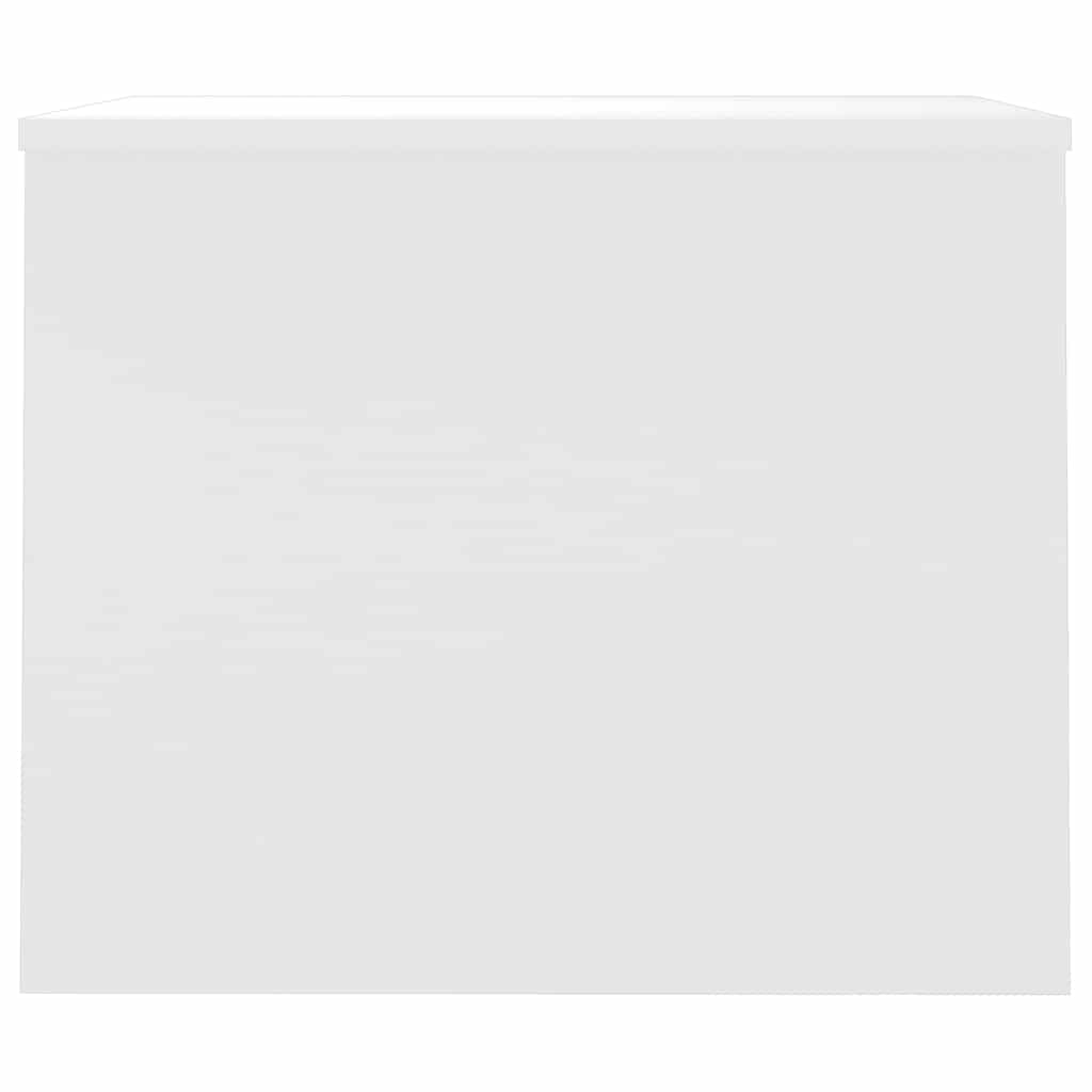 Stolić za kavu sjajni bijeli 80x50,5x41,5 cm konstruirano drvo