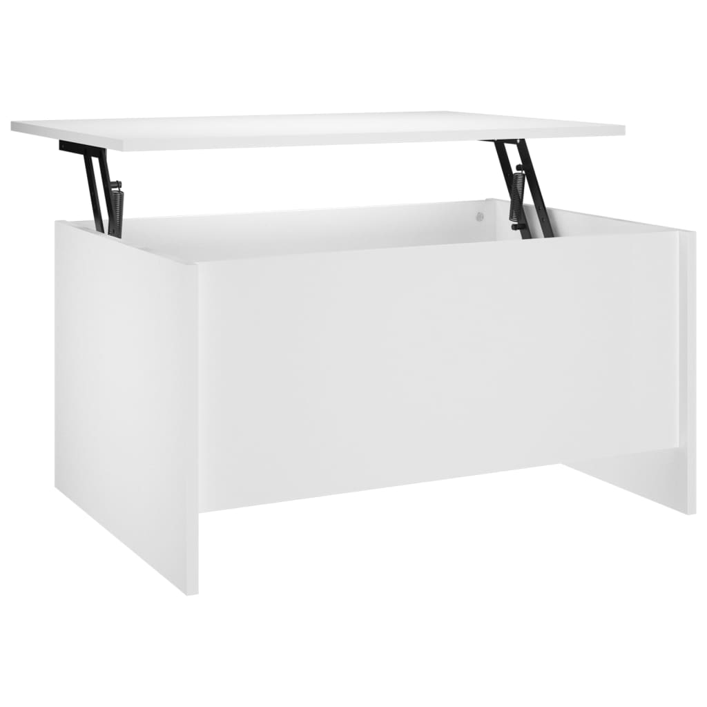 Stolić za kavu bijeli 80x55,5x41,5 cm od konstruiranog drva