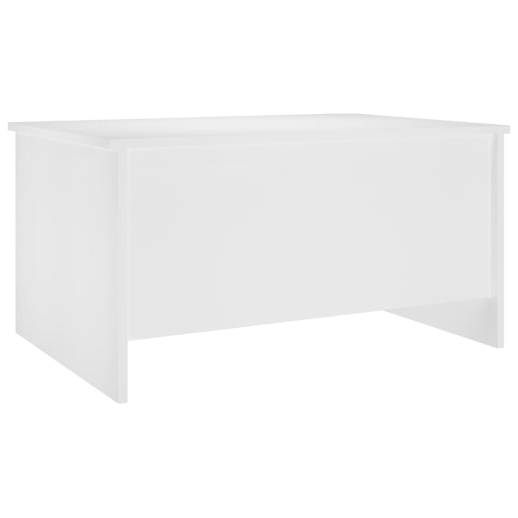 Stolić za kavu bijeli 80x55,5x41,5 cm od konstruiranog drva
