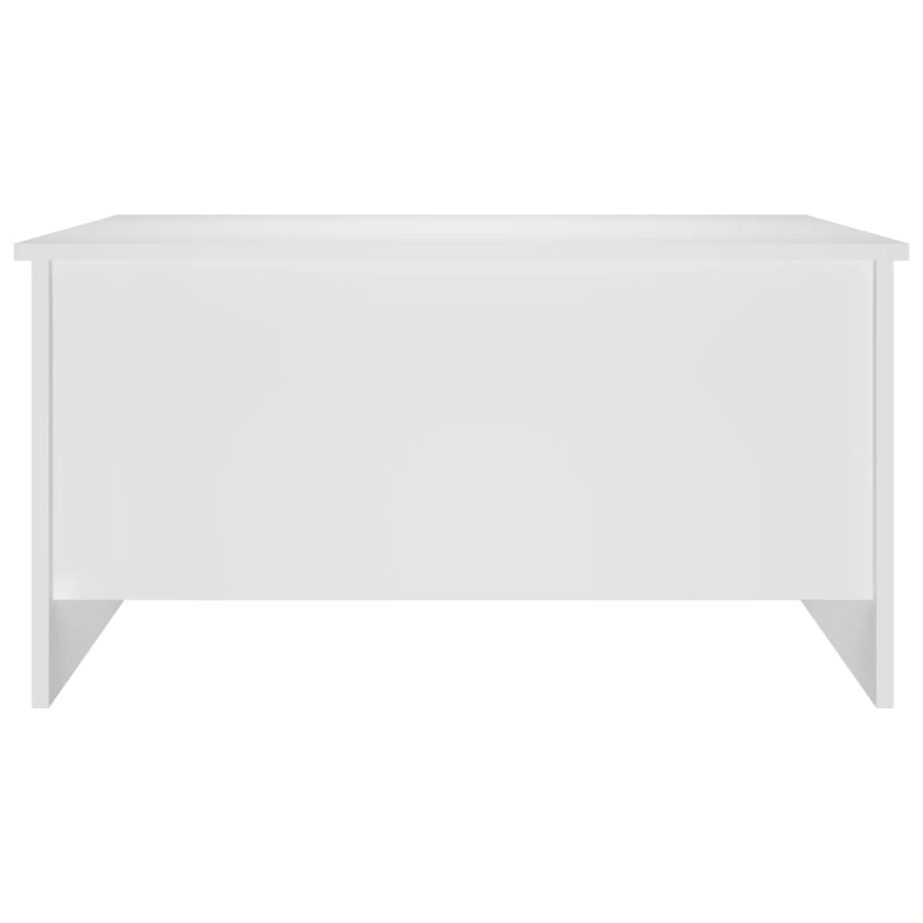 Stolić za kavu bijeli 80x55,5x41,5 cm od konstruiranog drva