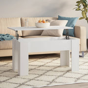 Stolić za kavu bijeli 101x49x52 cm od konstruiranog drva