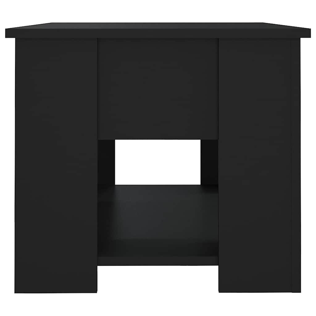 Stolić za kavu crni 79 x 49 x 41 cm od konstruiranog drva