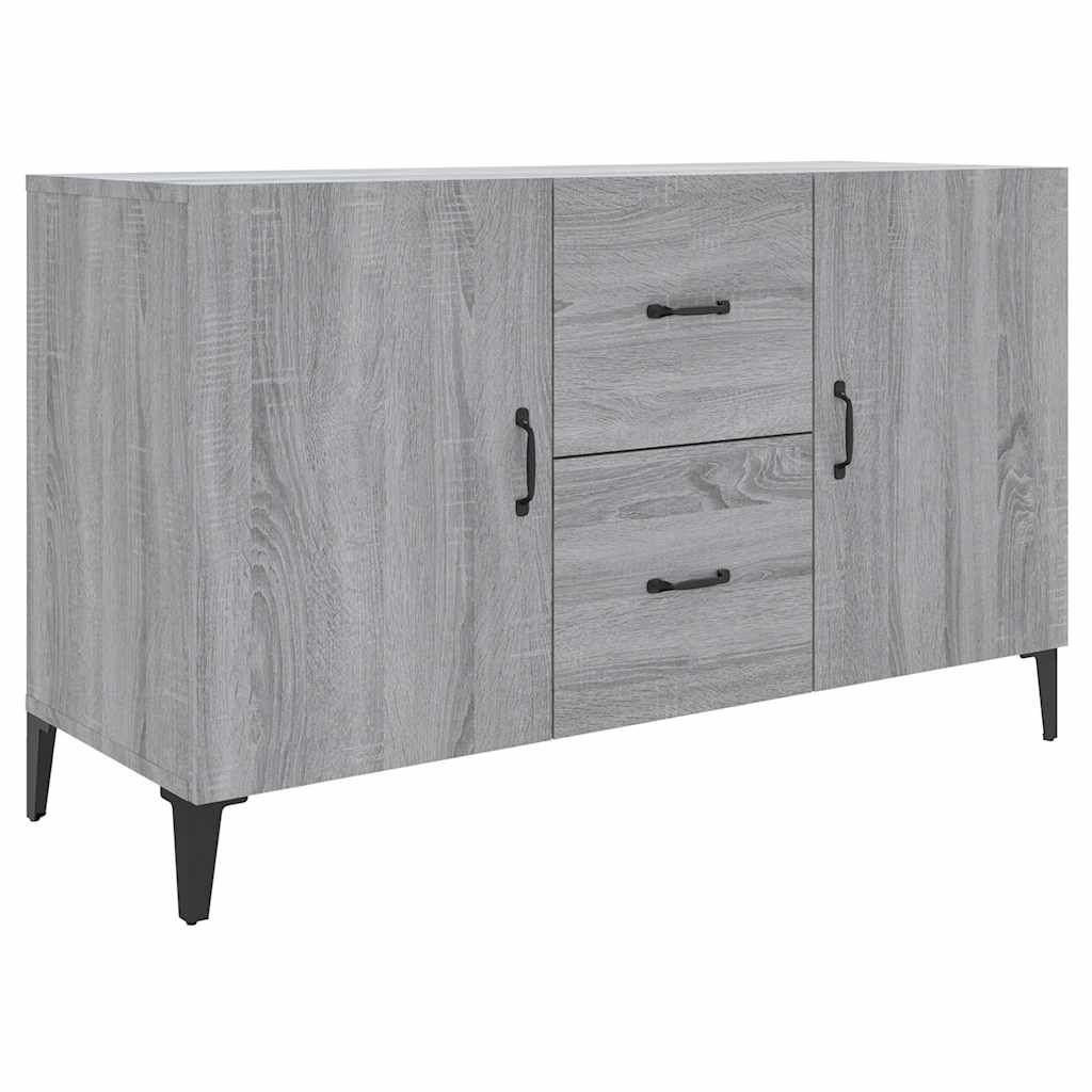 Komoda boja hrasta sonome 100 x 36 x 60 cm konstruirano drvo Siva