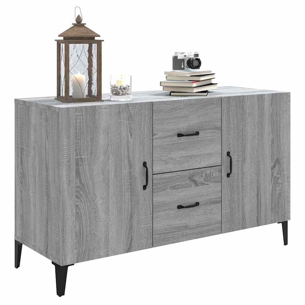 Komoda boja hrasta sonome 100 x 36 x 60 cm konstruirano drvo Siva