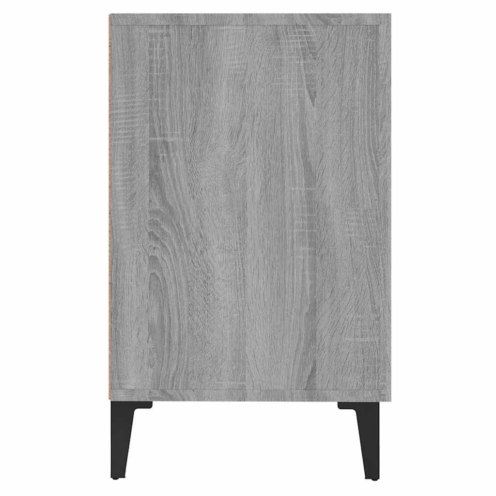 Komoda boja hrasta sonome 100 x 36 x 60 cm konstruirano drvo Siva