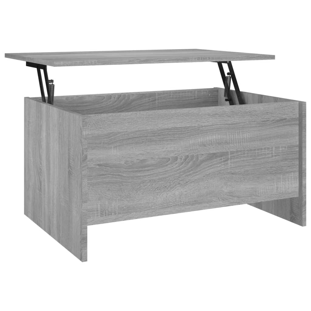 Stolić za kavu sivi hrast 80x55,5x41,5 cm konstruirano drvo
