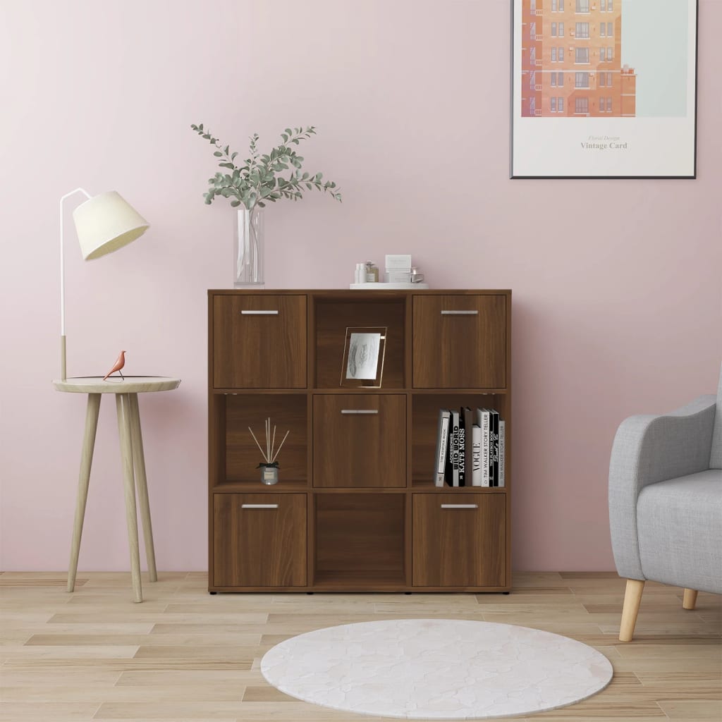 Ormarić za knjige boja hrasta 90 x 30 x 90 cm konstruirano drvo