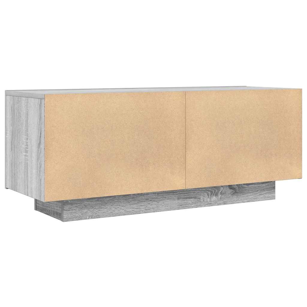 TV ormarić boja hrasta sonome 100x35x40 cm konstruirano drvo Siva