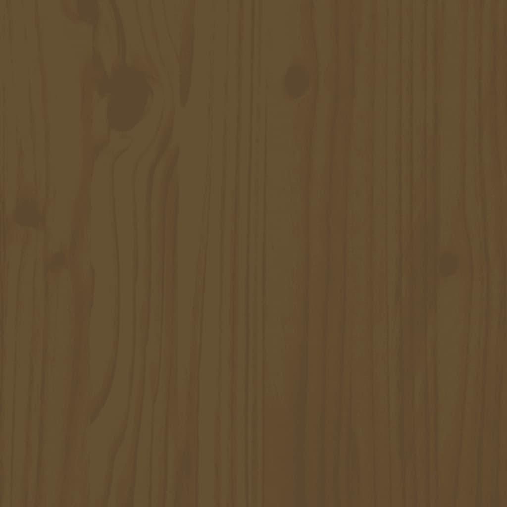 Okvir za krevet od masivnog drva smeđa boja meda 200 x 200 cm