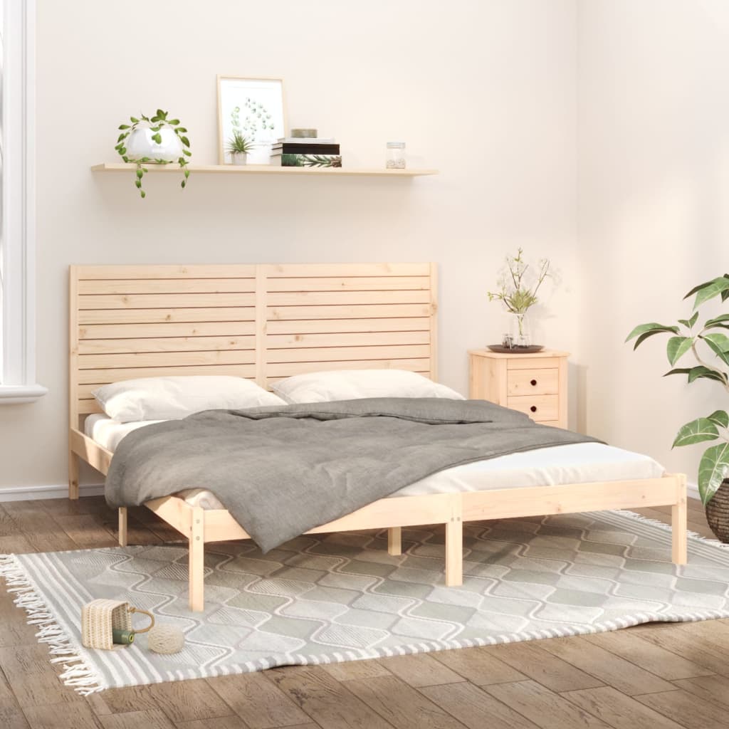 Okvir za krevet od masivnog drva 180 x 200 cm veliki bračni