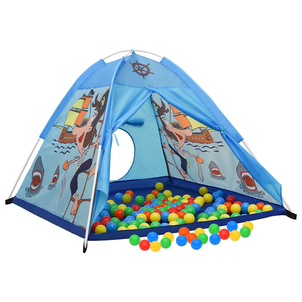 Dječji šator za igru s 250 loptica plavi 120 x 120 x 90 cm Plava