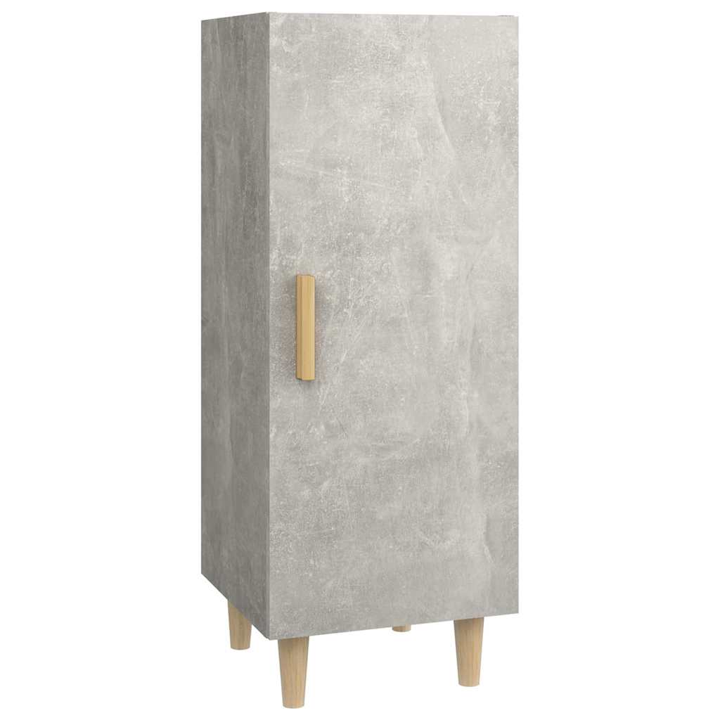 Komoda siva boja betona 34,5x34x90 cm od konstruiranog drva