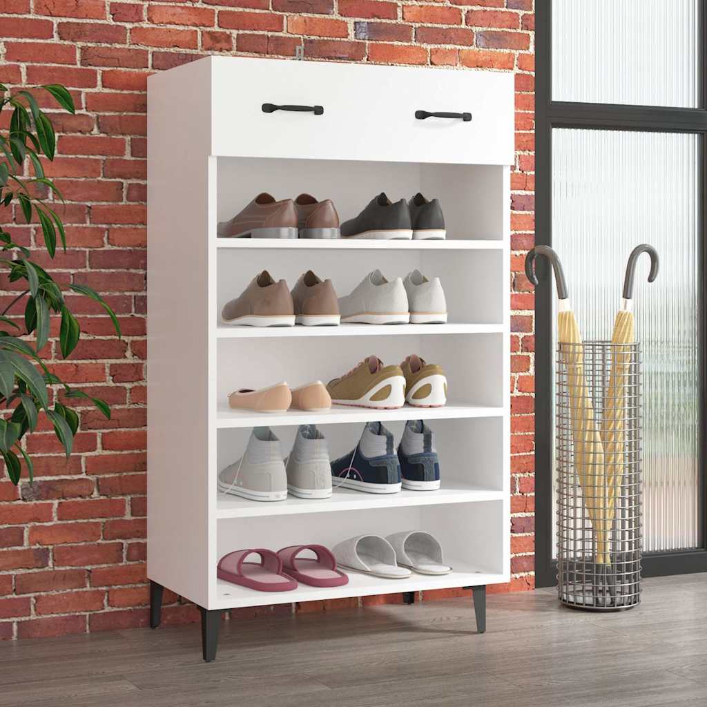 Ormarić za cipele bijeli 60 x 35 x 105 cm od konstruiranog drva Bijela