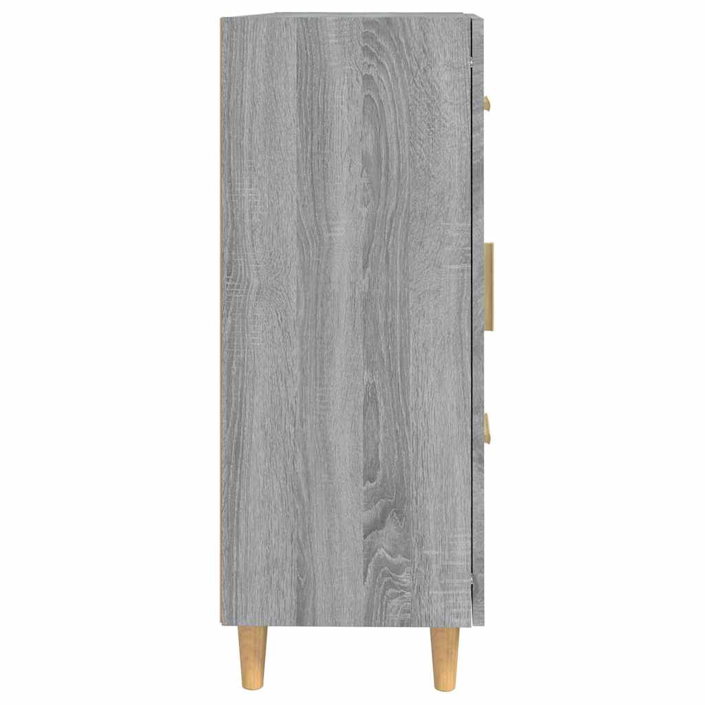 Komoda boja hrasta sonome 69,5 x 34 x 90 cm konstruirano drvo Siva
