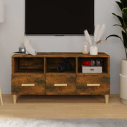 TV ormarić boja dimljenog hrasta 102x36x50 cm konstruirano drvo Smeđa