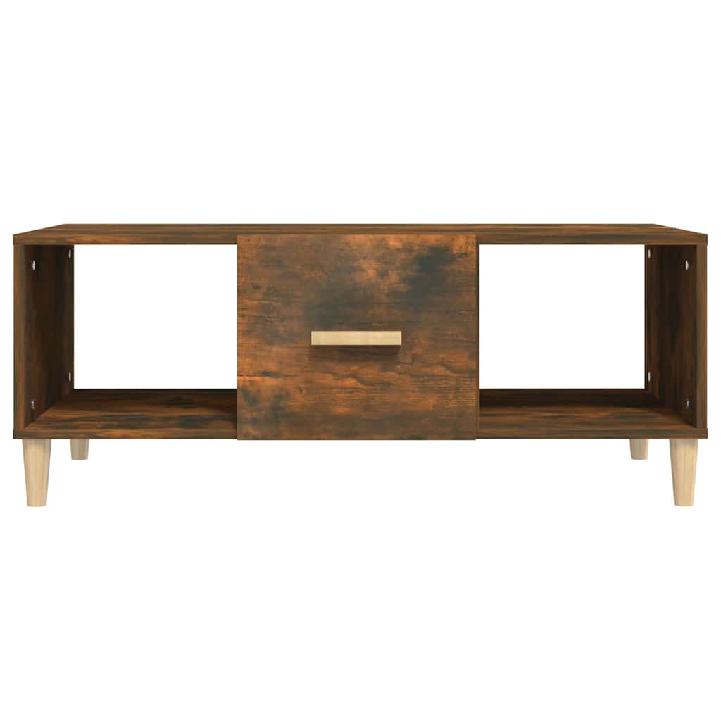 Stolić za kavu boja hrasta 102 x 50 x 40 cm konstruirano drvo Smeđa