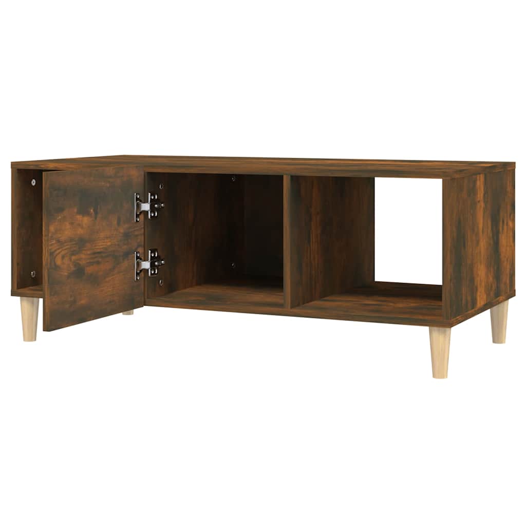 Stolić za kavu boja hrasta 102 x 50 x 40 cm konstruirano drvo Smeđa