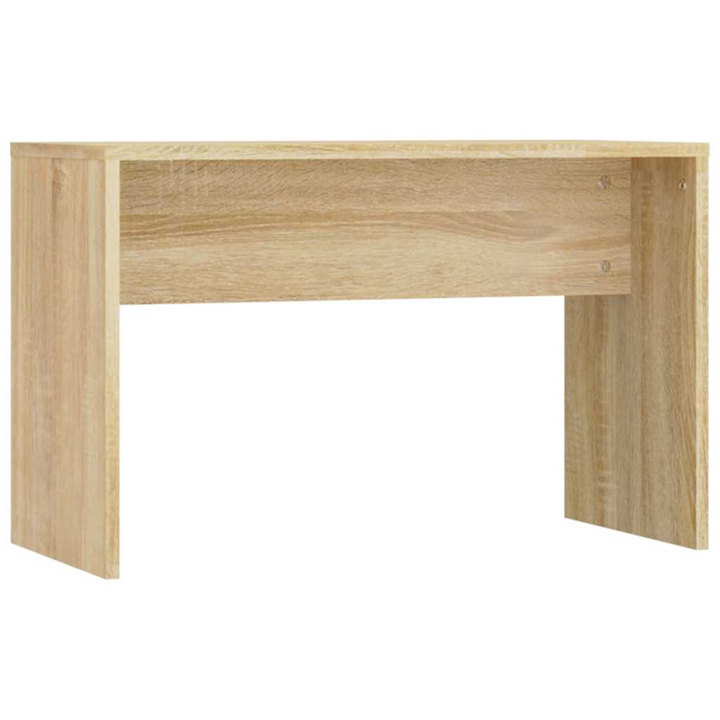 Set toaletnog stolića boja hrasta sonome LED konstruirano drvo Smeđa