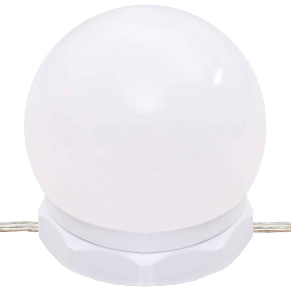 Set toaletnog stolića LED boja hrasta od konstruiranog drva Smeđa 60 x 40 x 140 cm