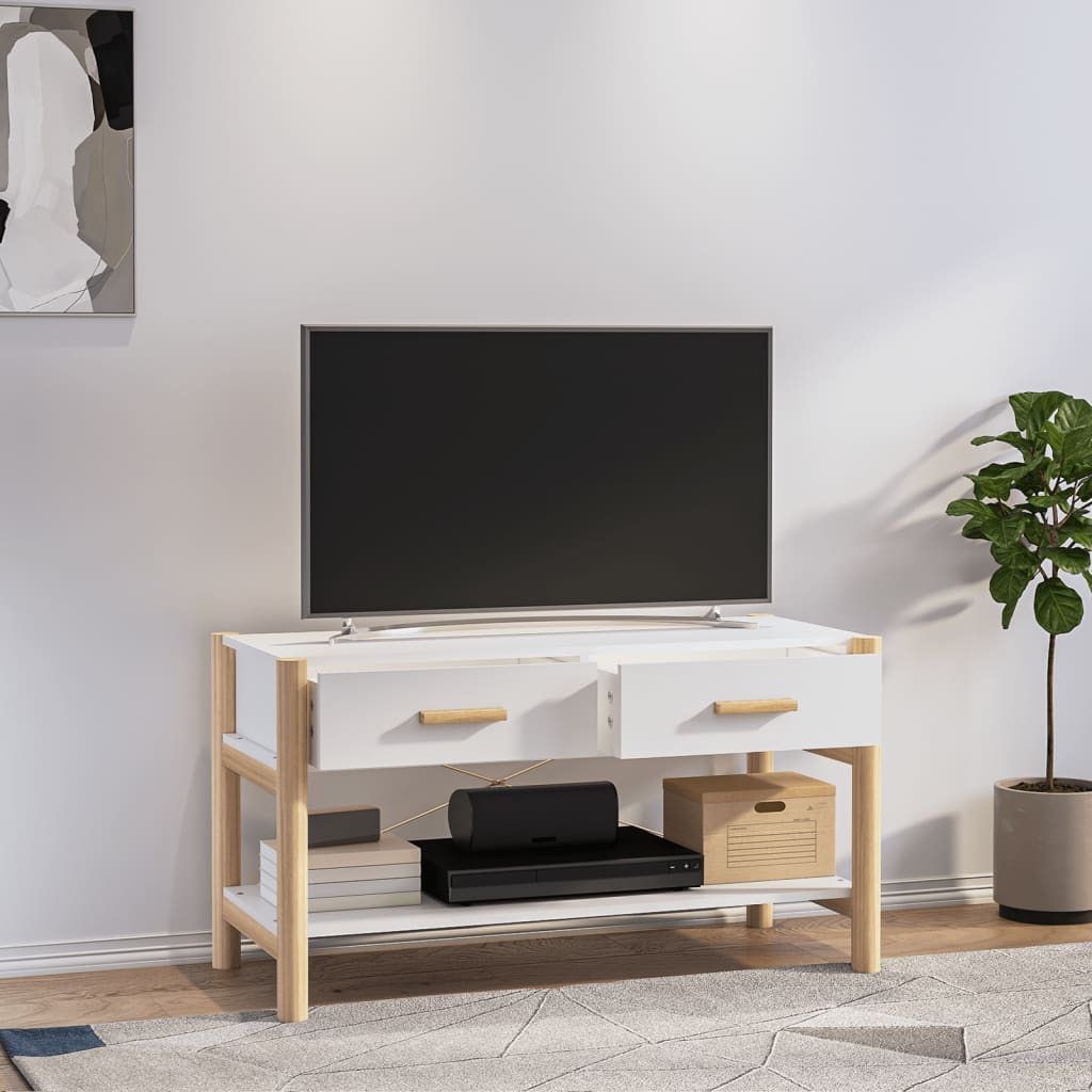 TV ormarić bijeli 82 x 38 x 45 cm od konstruiranog drva