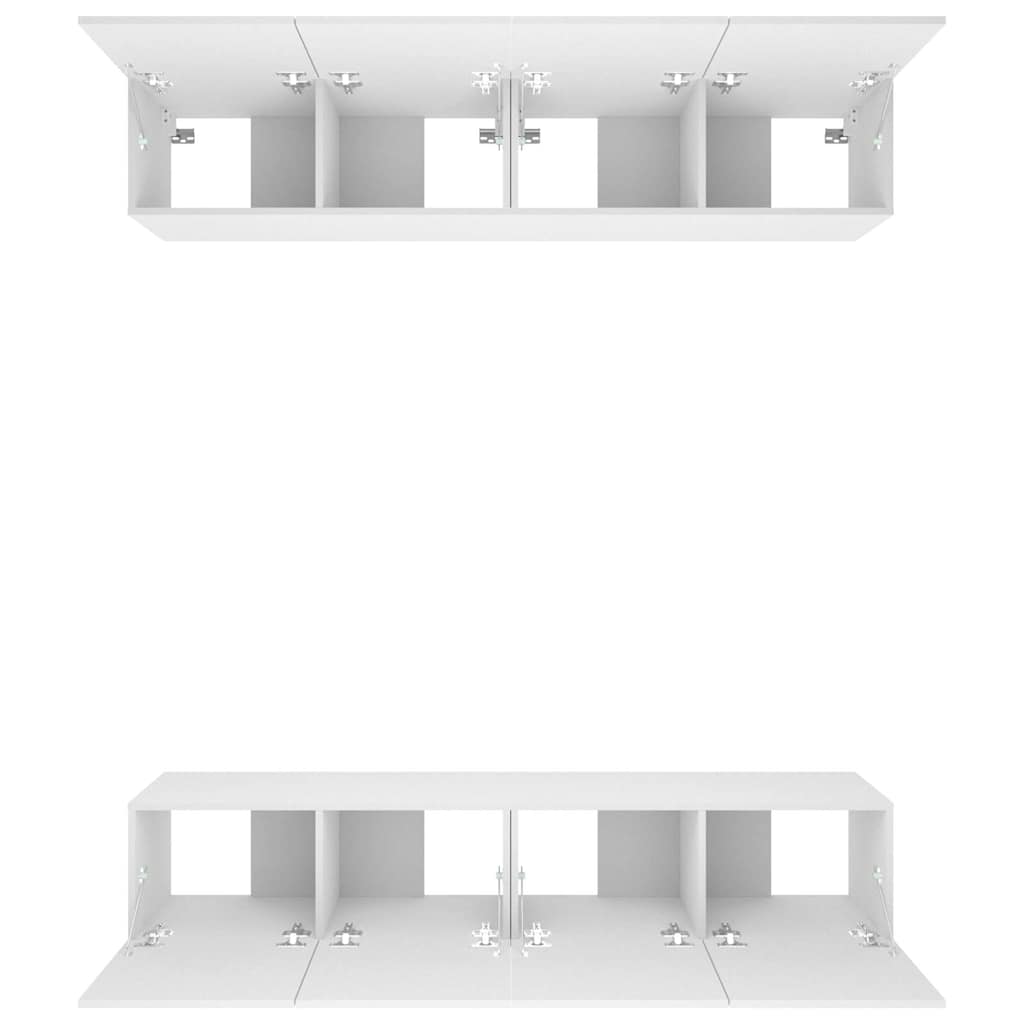 TV ormarići 4 kom bijeli 80 x 30 x 30 cm od konstruiranog drva Bijela