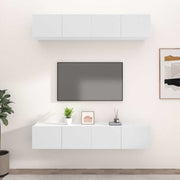 TV ormarići 4 kom bijeli 80 x 30 x 30 cm od konstruiranog drva Bijela