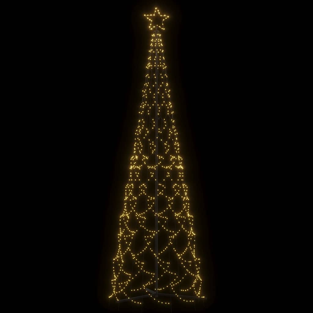 Božićno drvce u češeru toplo bijelo 500 LED dioda 100x300 cm