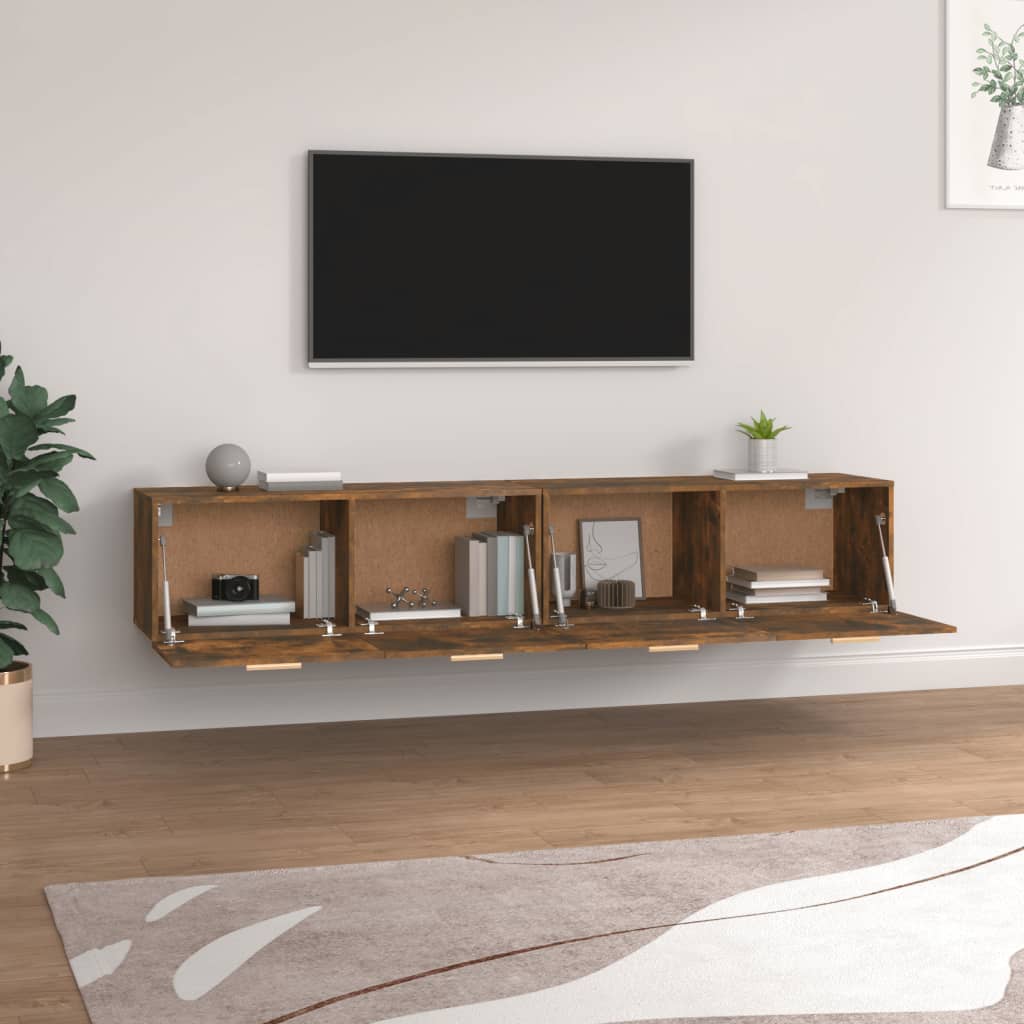 Zidni ormarići 2 kom boja hrasta 100x36,5x35 cm drveni