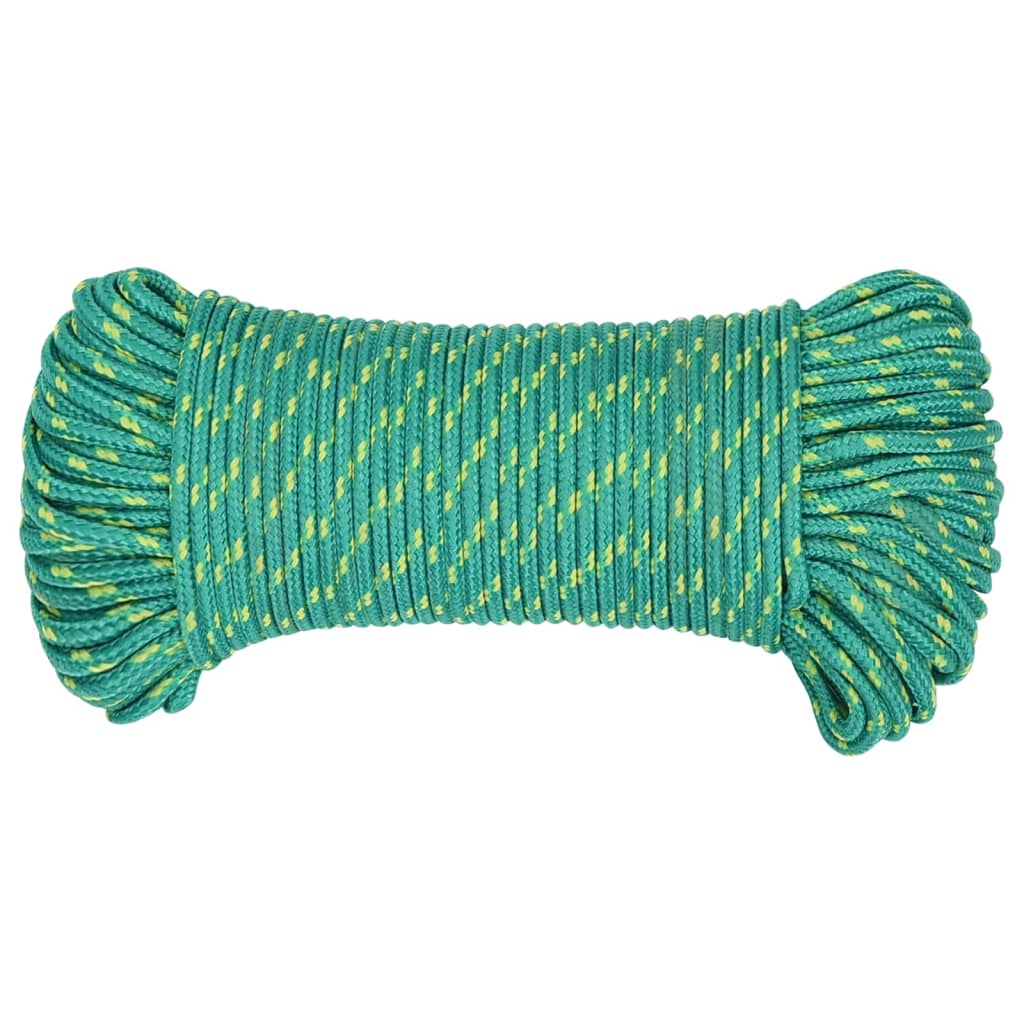 Brodski konop zeleni 5 mm 100 m od polipropilena