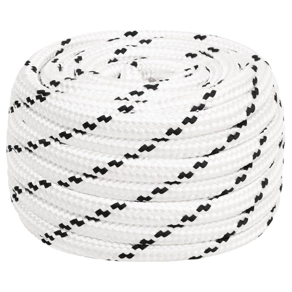 Radno uže bijeli 16 mm 100 m poliestersko
