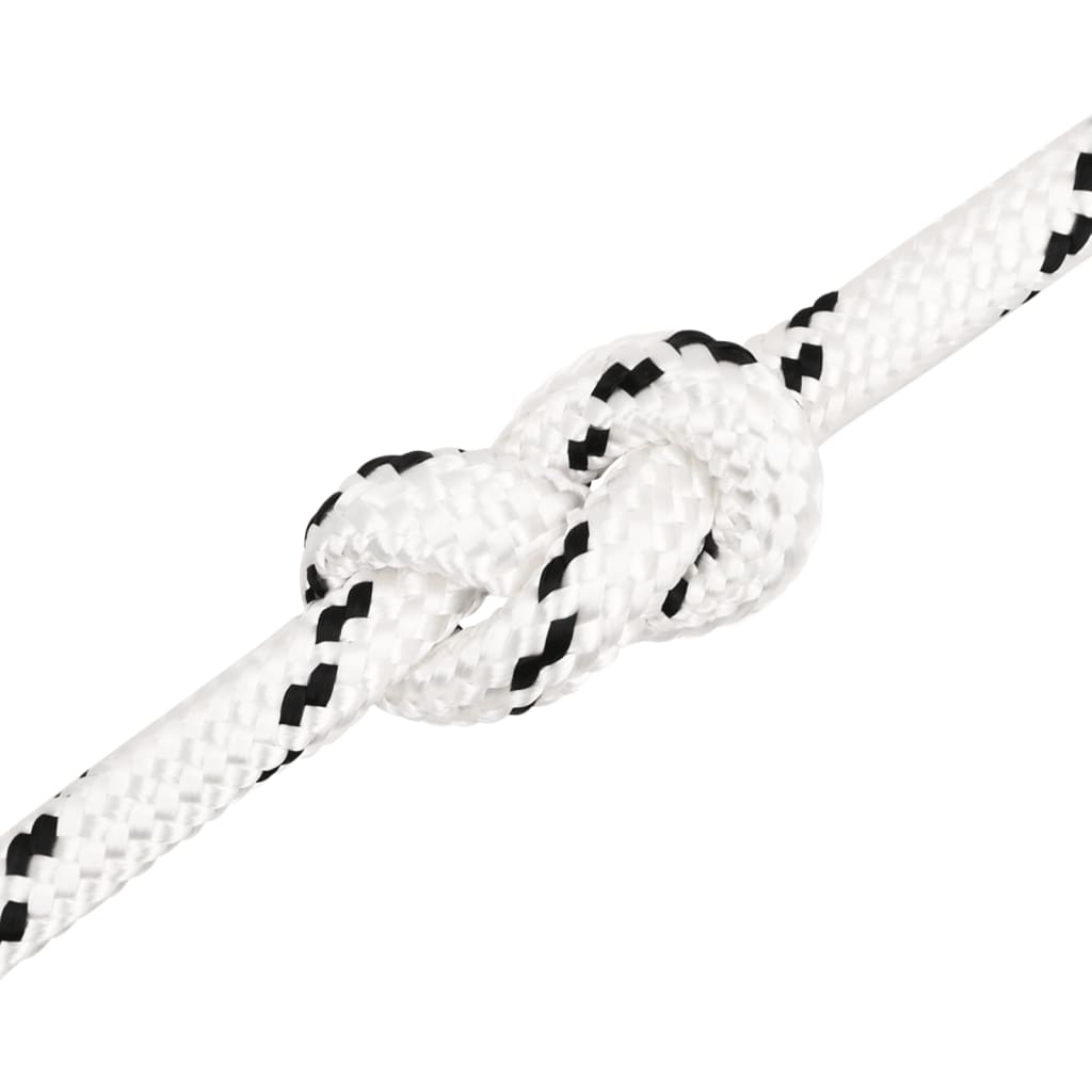 Radno uže bijeli 16 mm 100 m poliestersko
