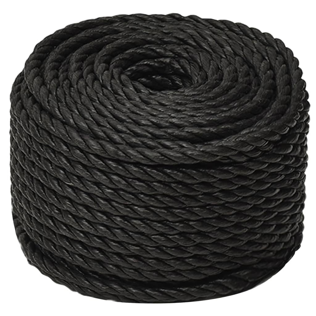Radno uže crni 6 mm 250 m od polipropilena