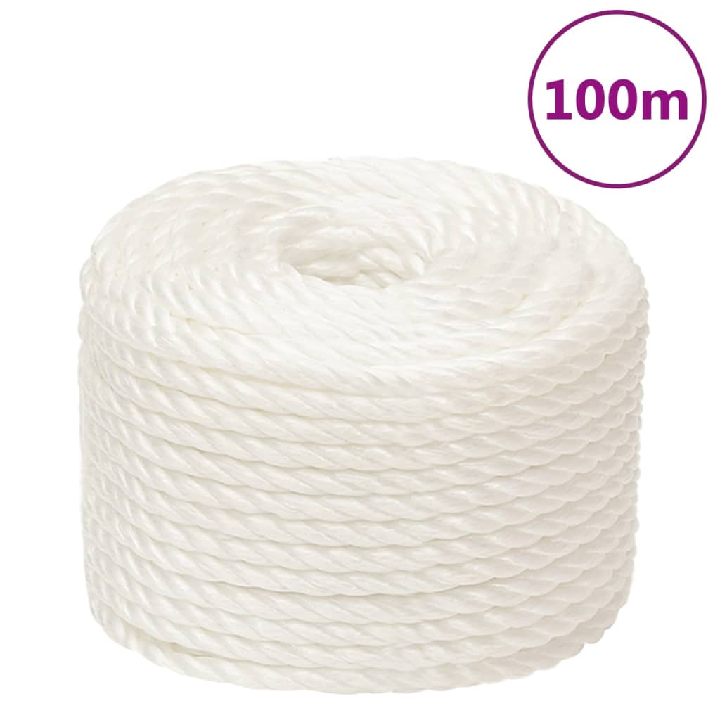 Radno uže bijelo 14 mm 100 m od polipropilena