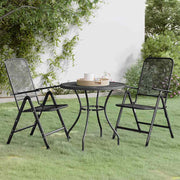 3-dijelni vrtni blagovaonski set ekspandirani metal antracit Antracitno siva Ø 80 cm table