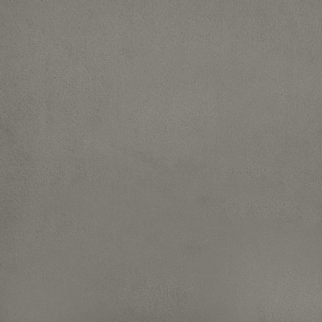 Uzglavlja svjetlosiva 160x5x78/88 cm baršunasta
