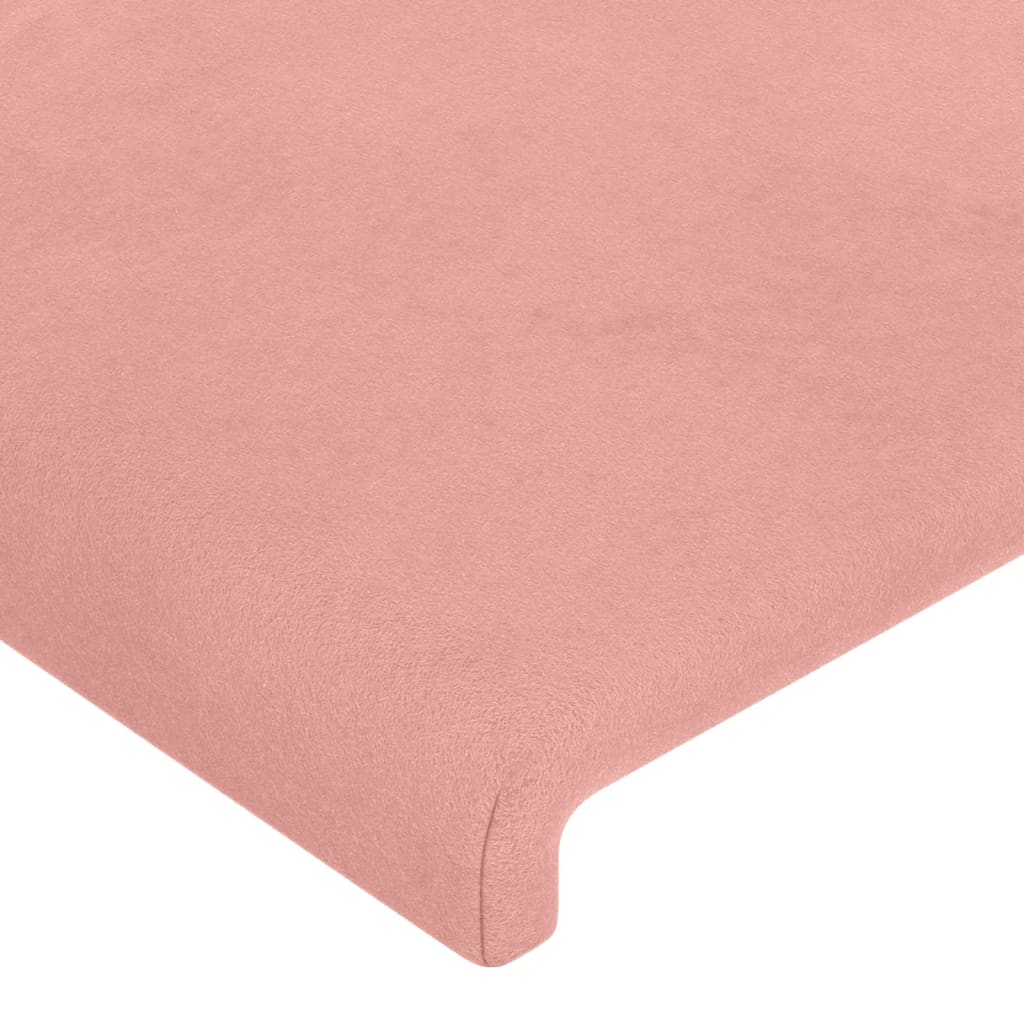 Uzglavlja ružičasta 180x5x78/88 cm baršunasta