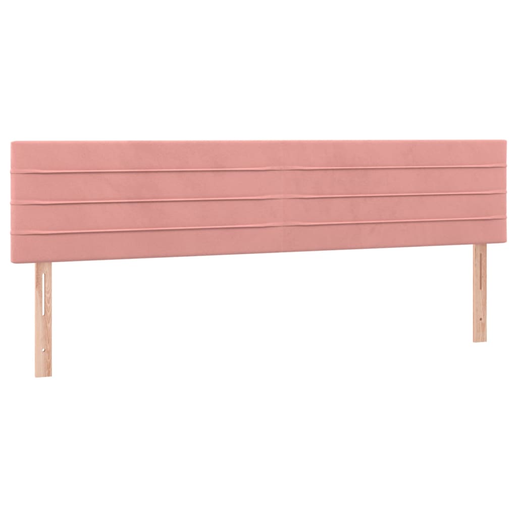 Uzglavlja ružičasta 180x5x78/88 cm baršunasta