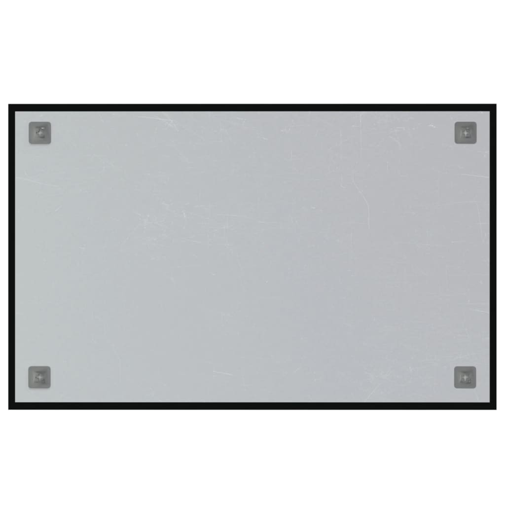 Zidna magnetna ploča crna 80x50 cm od kaljenog stakla