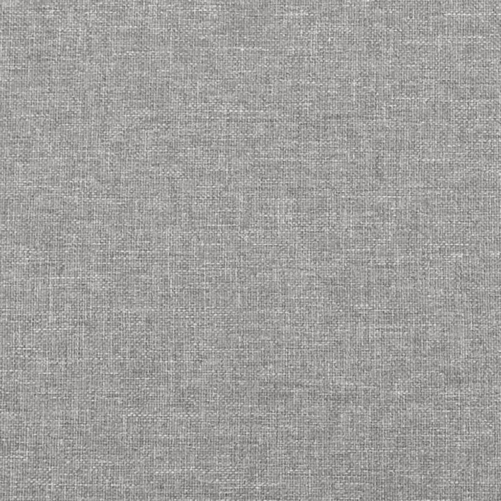 Madrac s džepičastim oprugama srednje tvrdoće svjetlosivi 90x200x20 cm tkanina