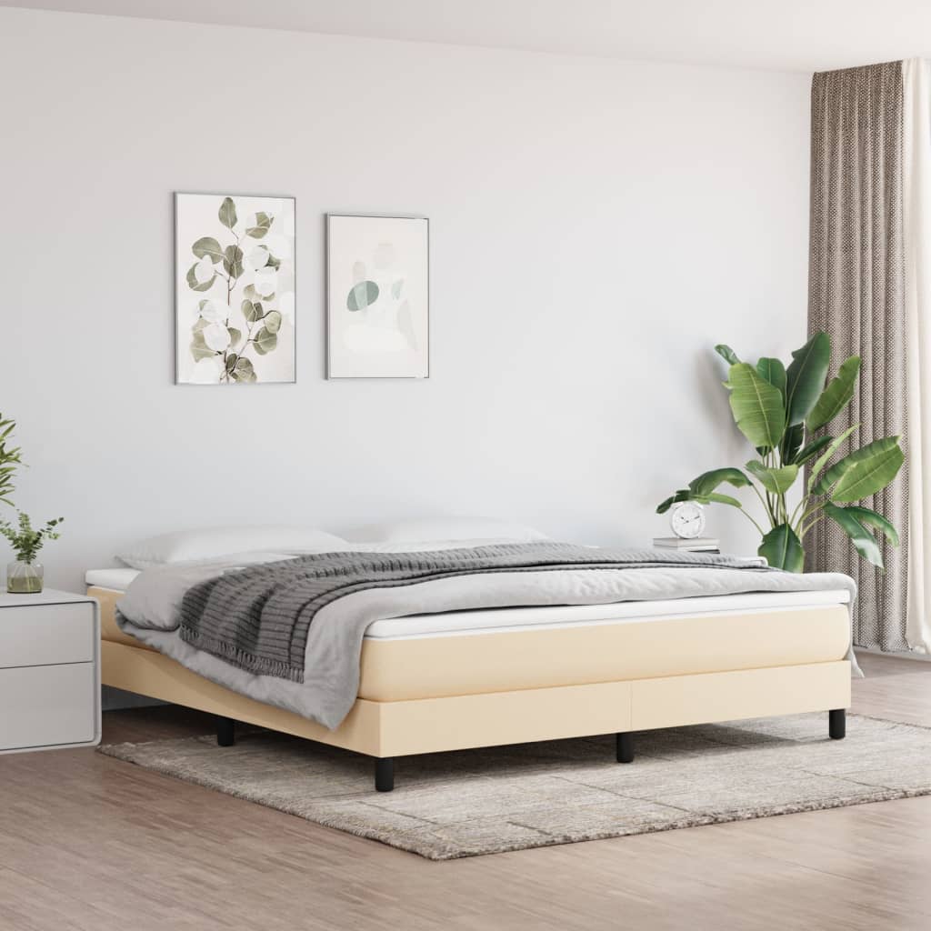 Madrac s džepičastim oprugama srednje tvrdoće krem 180 x 200 x 20 cm od tkanine