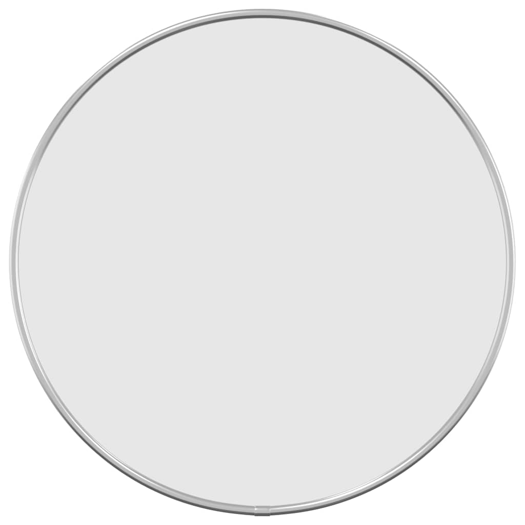 Zidno ogledalo srebrno Ø 40 cm okruglo