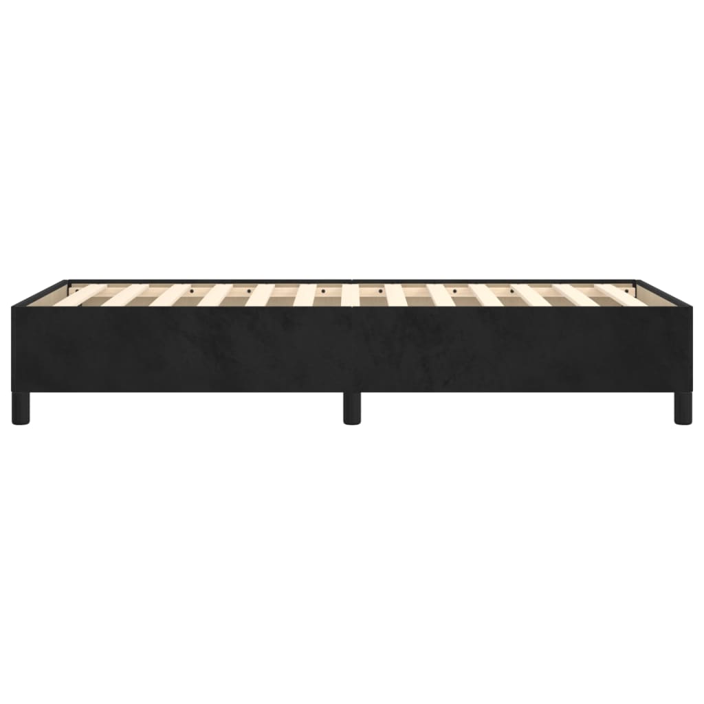 Okvir za krevet crni 90x200 cm baršunasti