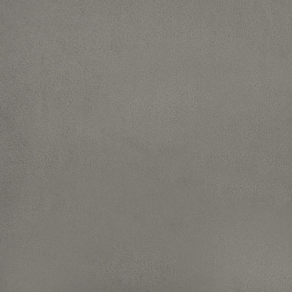 Okvir kreveta bez madraca svijetlosivi 100x203 cm Twin XL baršunasti