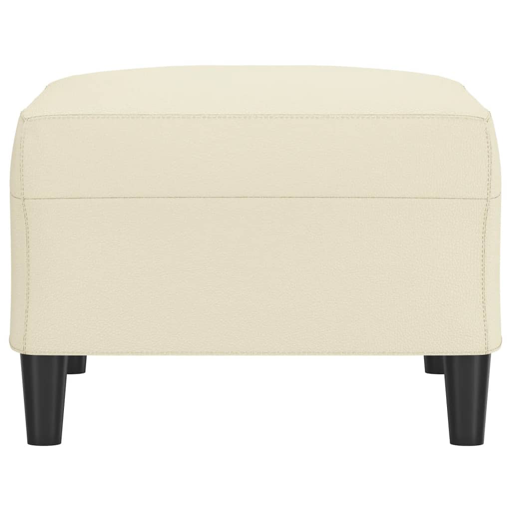 Tabure krem 70 x 55 x 41 cm od umjetne kože