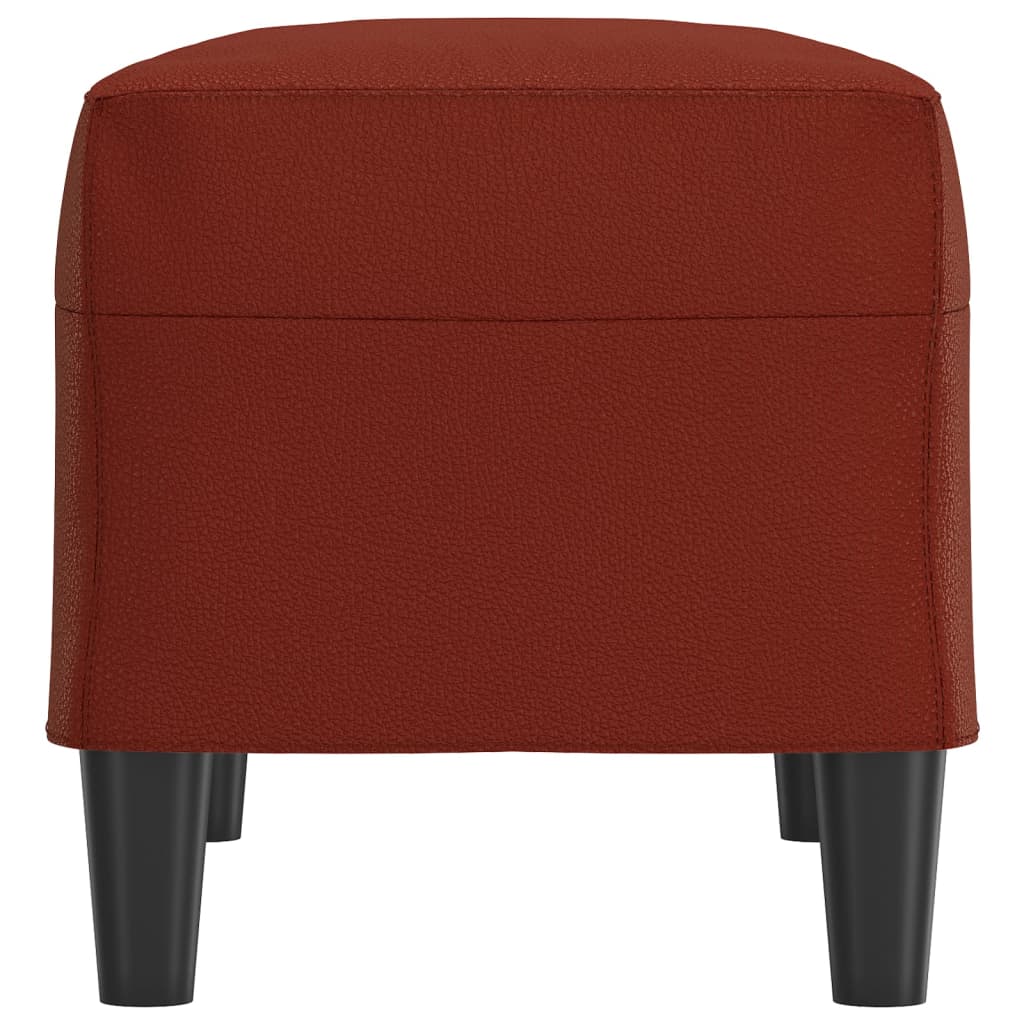 Klupa crvena boja vina 70 x 35 x 41 cm od umjetne kože