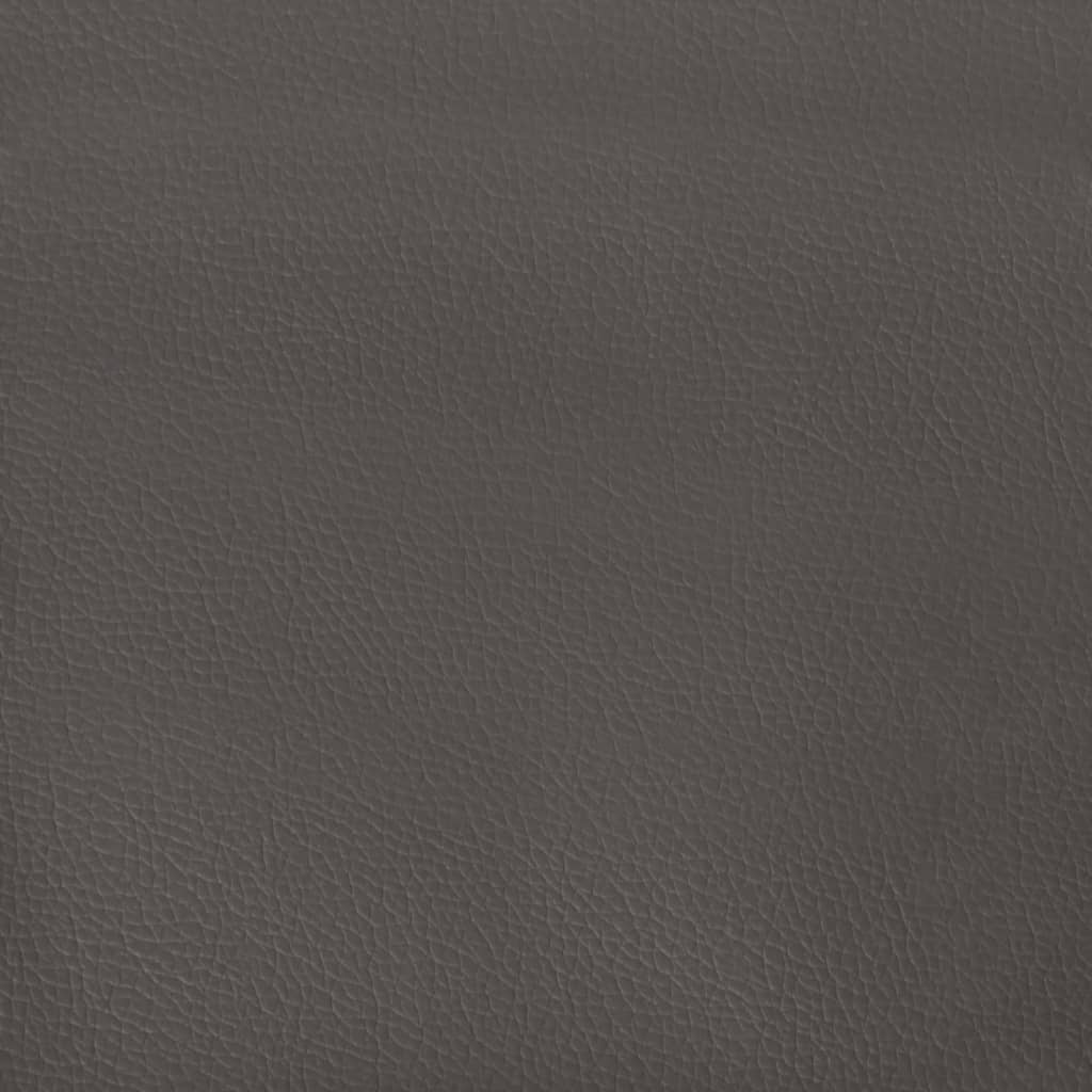 Klupa siva 100 x 35 x 41 cm od umjetne kože