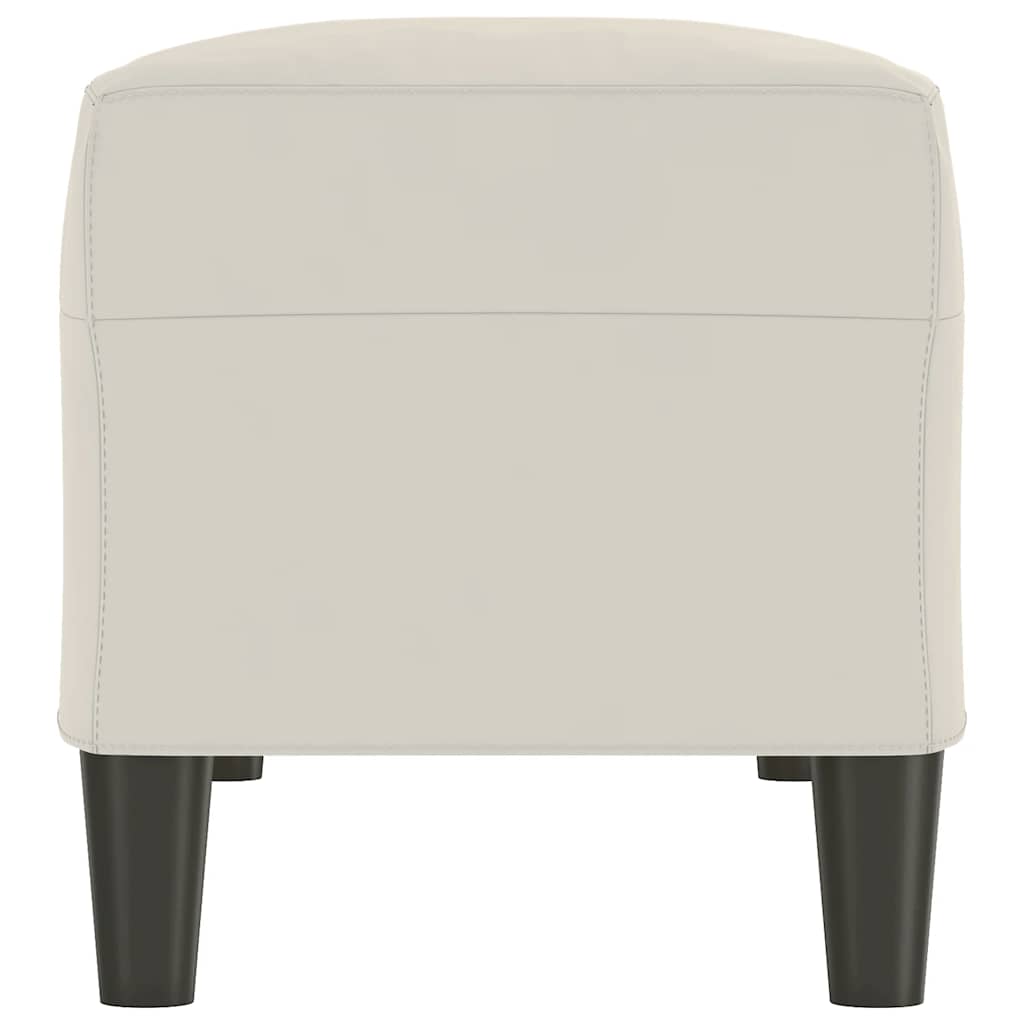 Klupa krem 100 x 35 x 41 cm baršunasta