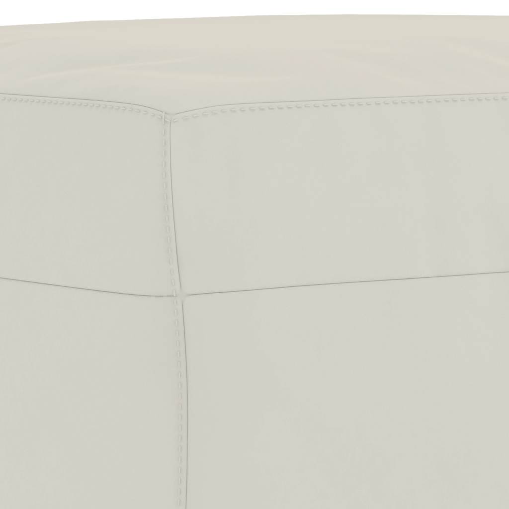 Klupa krem 100 x 35 x 41 cm baršunasta