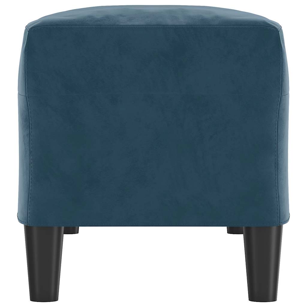 Klupa plavi 100 x 35 x 41 cm baršunasta