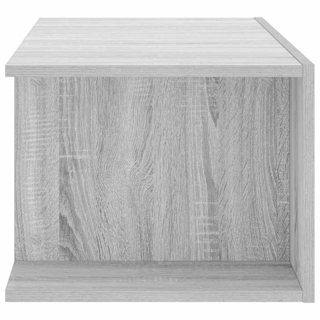 TV ormarić s LED svjetlima boja hrasta sonome 90 x 39 x 30 cm Siva